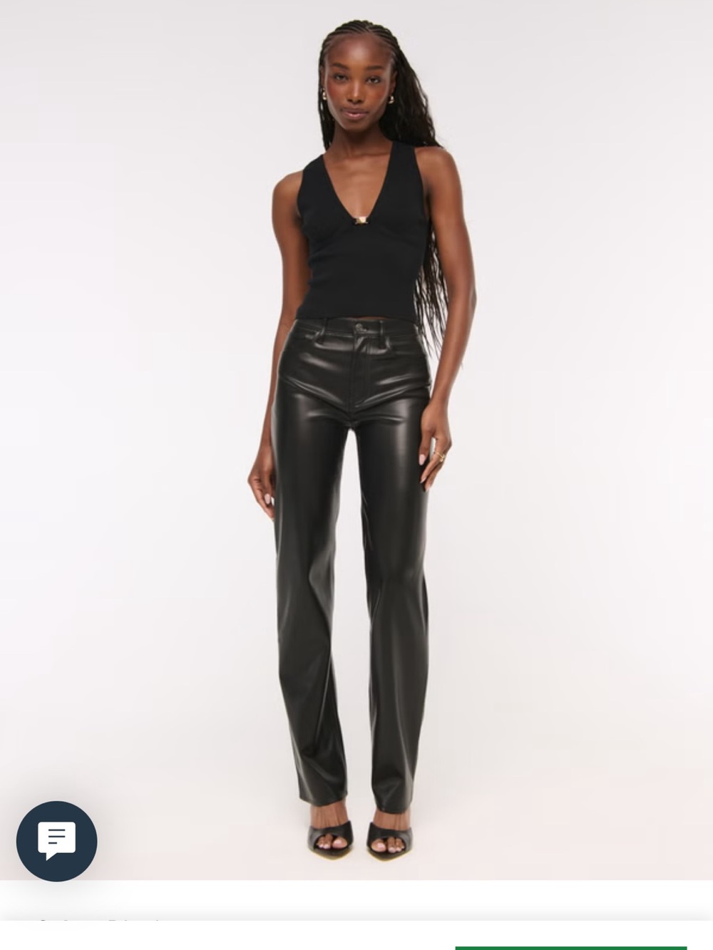 NWT ABERCROMBIE FAUX LEATHER PANTS